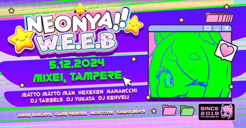 Neonya!! W.E.E.B Club 5.12. @ Nightclub Mixei