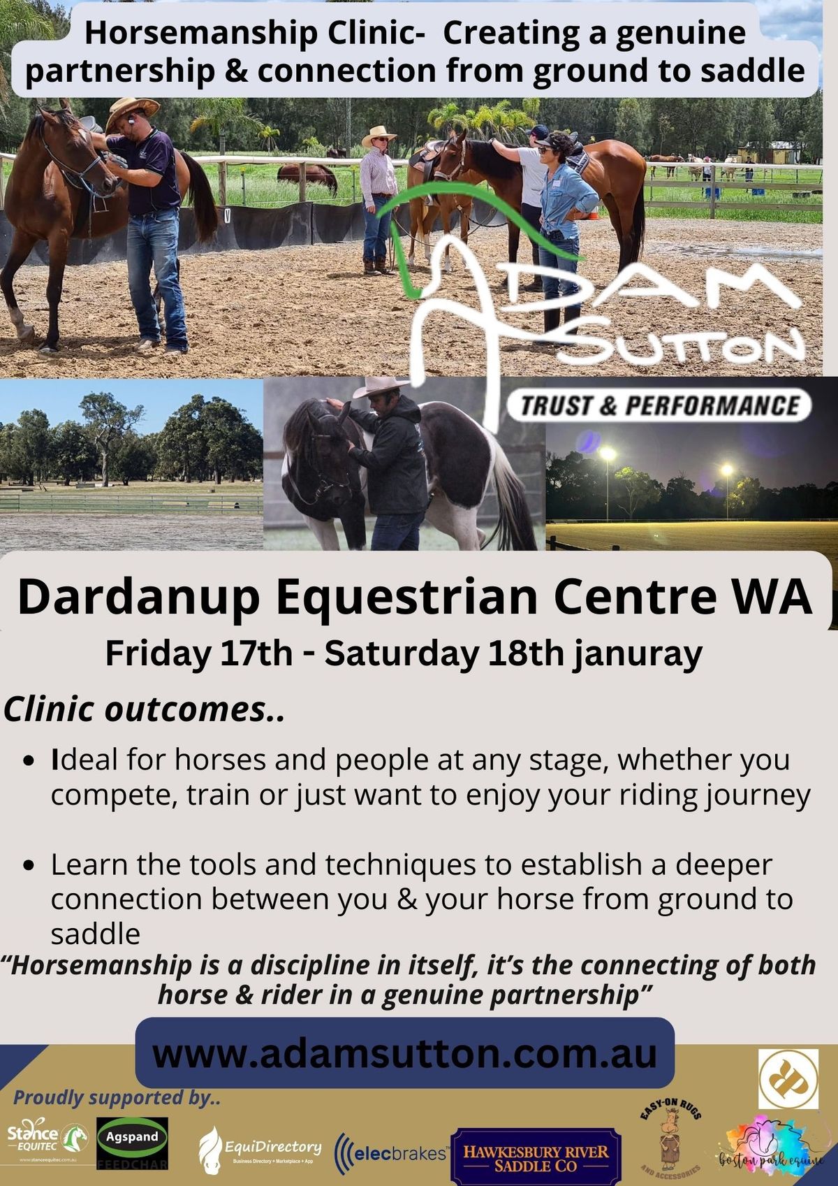 Wa horsemanship 2 day clinic 