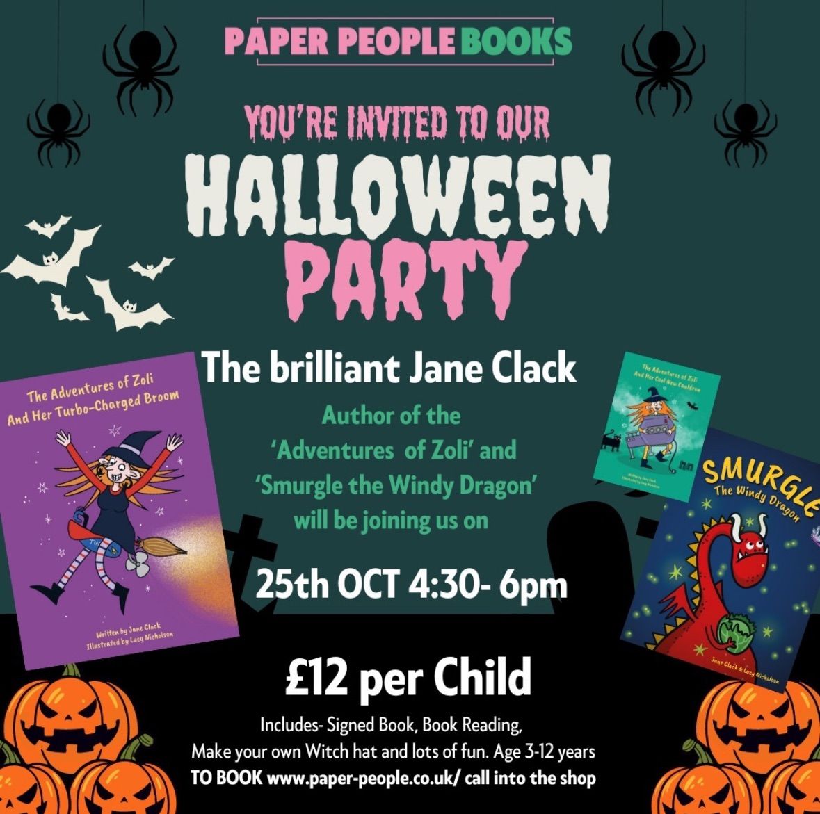 Halloween Party at Paper People Books