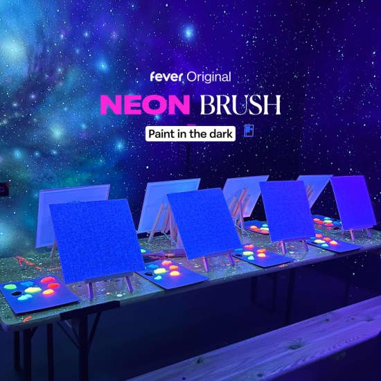 Neon Brush: A Glow-in-the-Dark Painting Experience