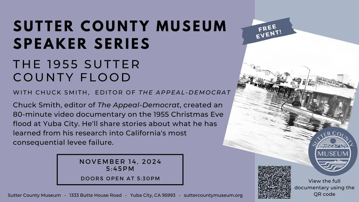 Speaker Series: The 1955 Sutter County Flood