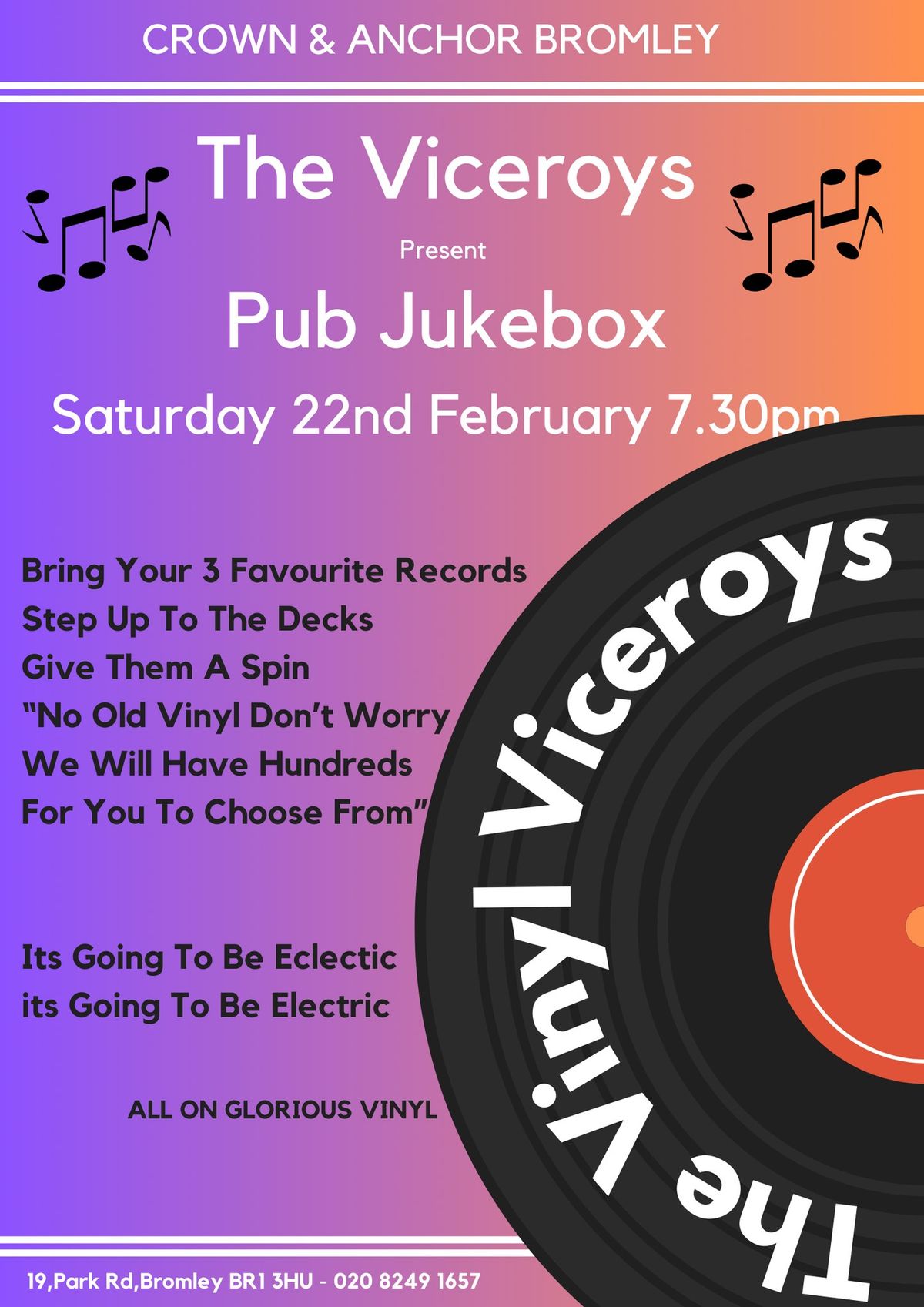 The Viceroy's Present Pub Jukebox