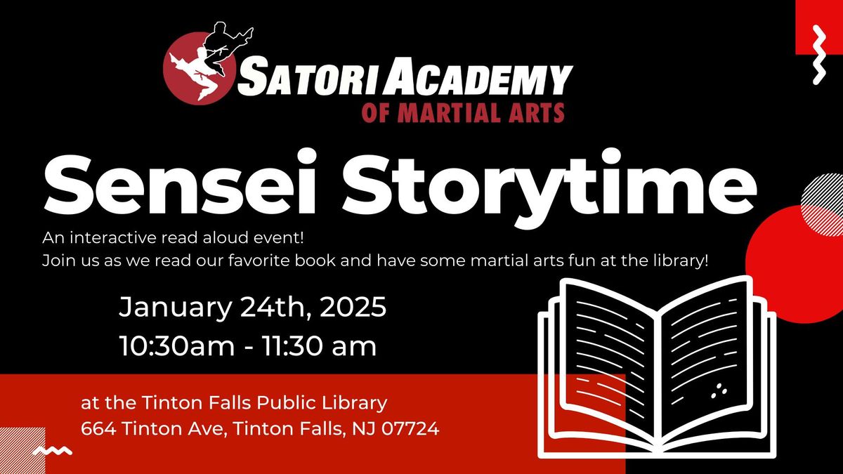 Sensei Storytime at the Tinton Falls Public Library with Satori Academy of Martial Arts