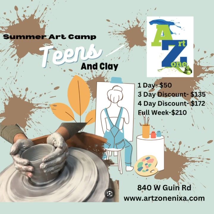 Teens \u2018N Clay Sale- Aug