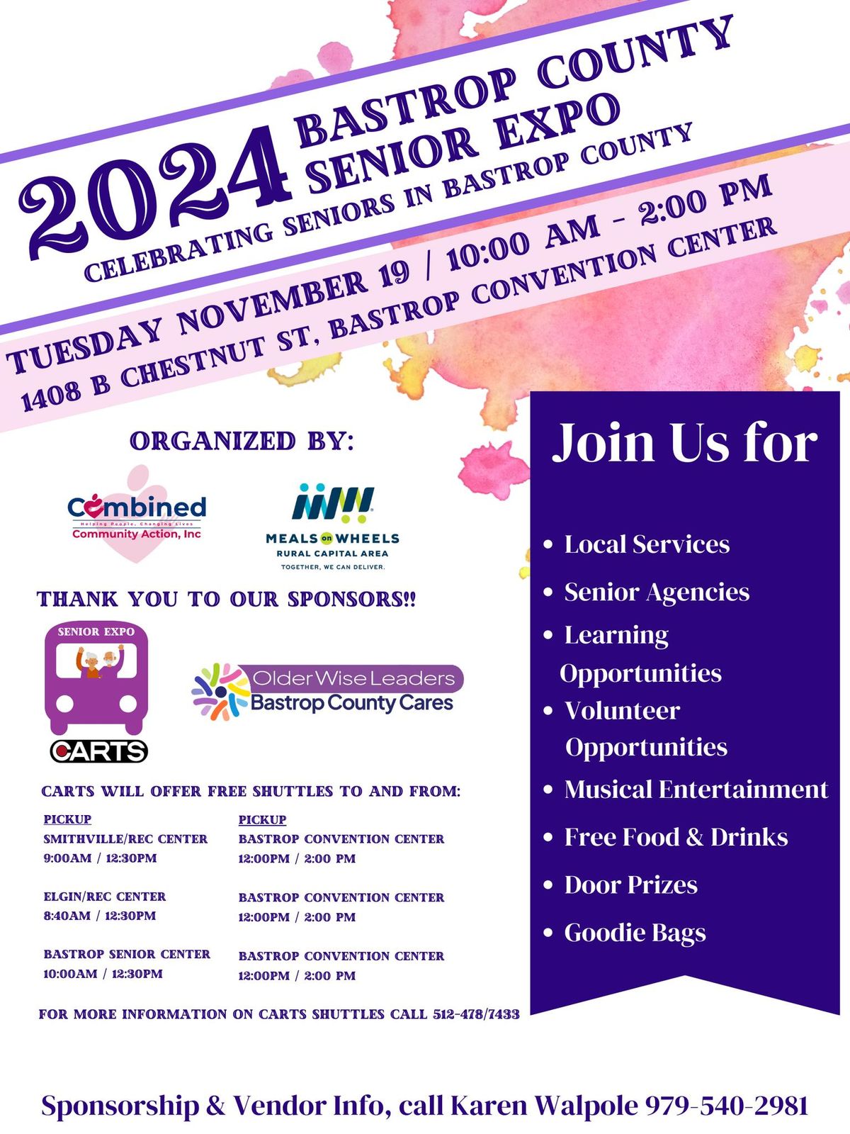 2024 Bastrop County Senior Expo