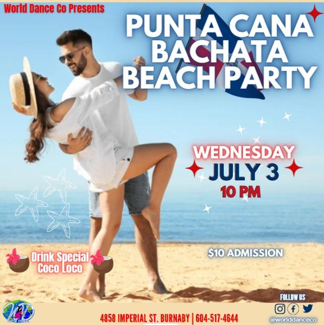 PUNTA CANA BACHATA BEACH PARTY