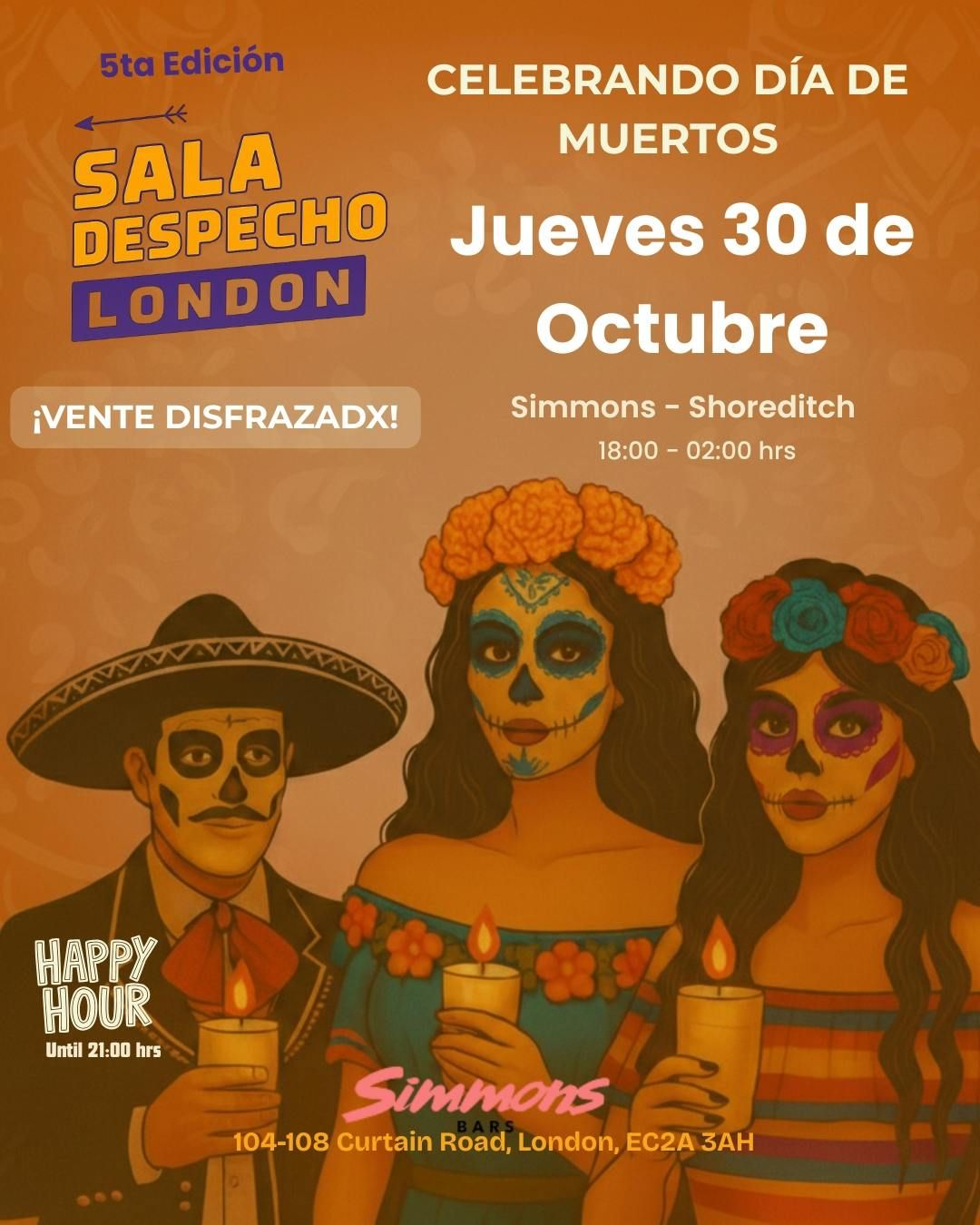 5\u00aa Sala de Despecho \u2013 London (Especial D\u00eda de Muertos)
