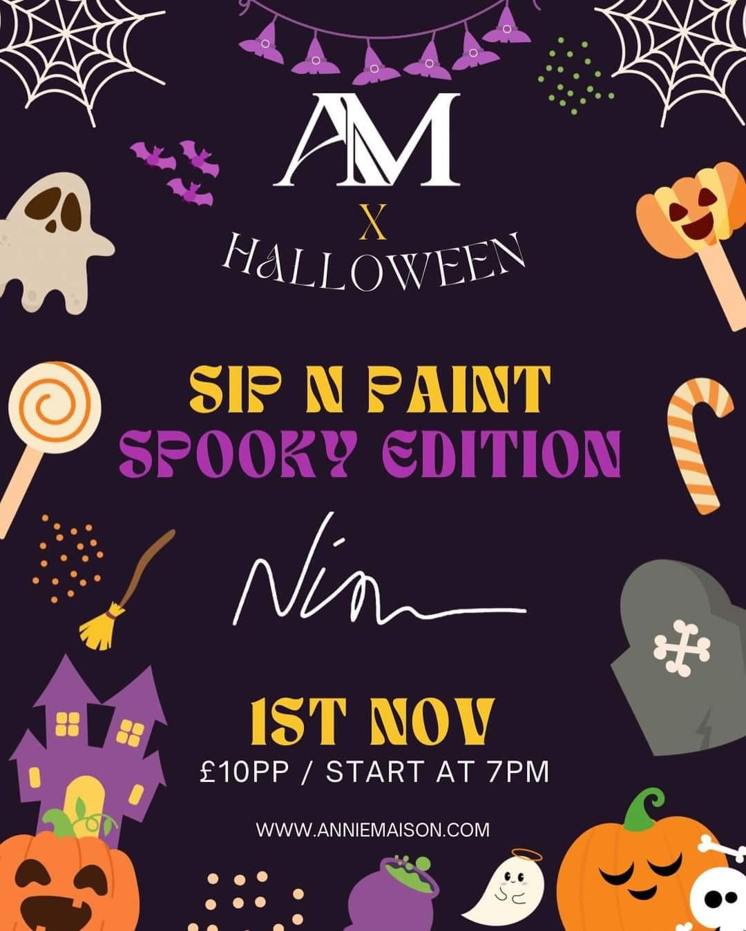 Sip N Paint Spooky Edition 