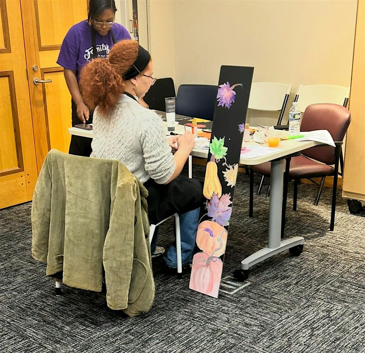 Breathe, Create, and Flow in the Library: Winter Porch Leaners