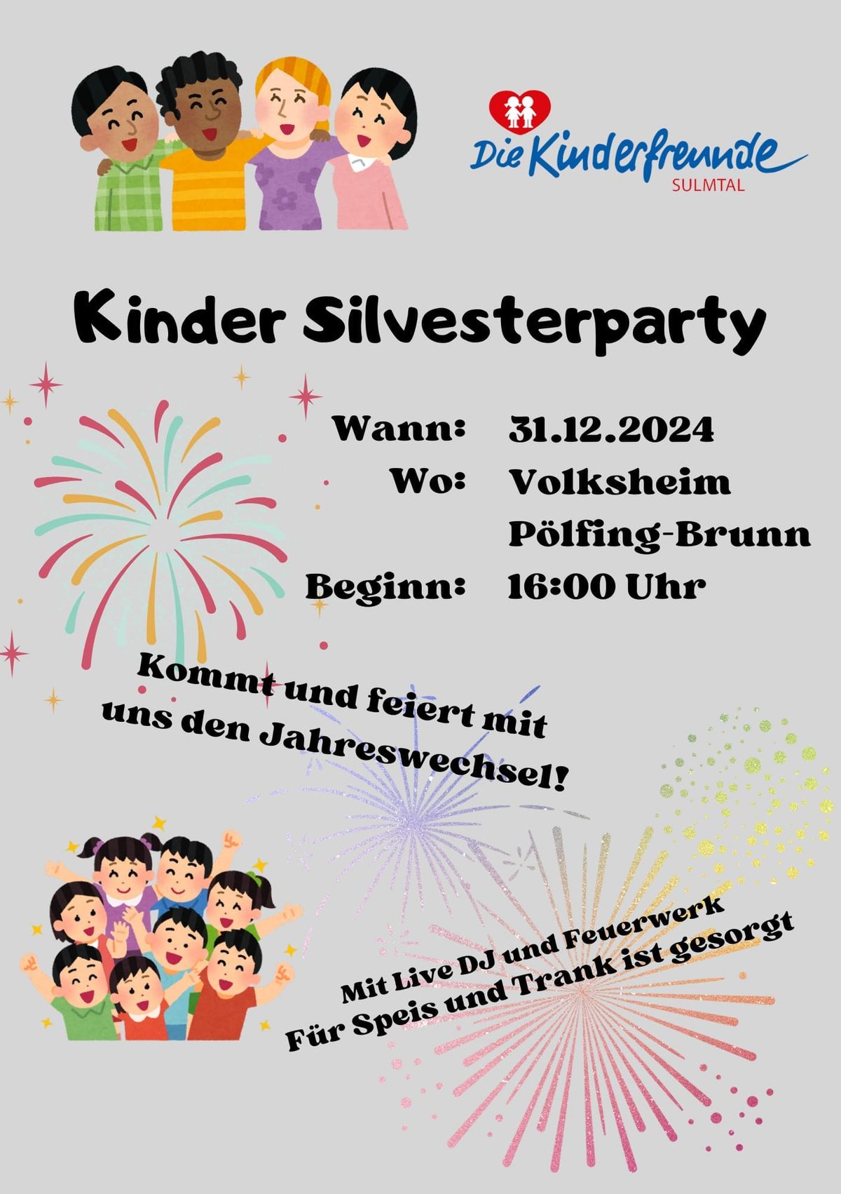 Kinder Silvesterparty