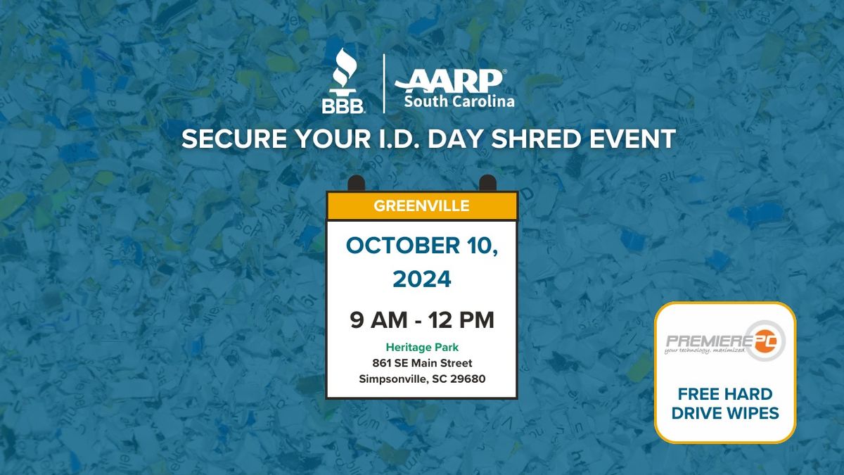 Secure Your ID Shred Event - Simpsonville