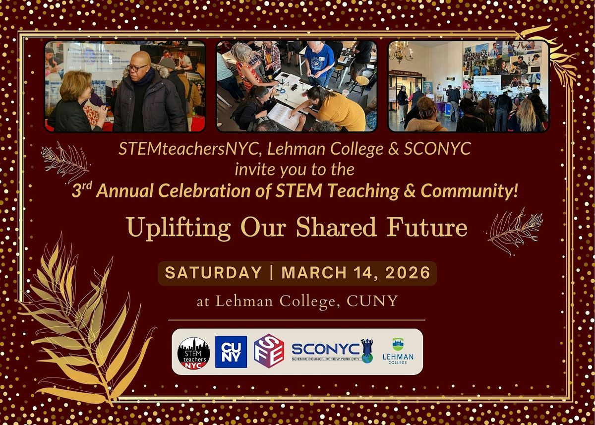 RSVP for STEMteachersNYC 2026 Celebration of STEM Teaching & Community
