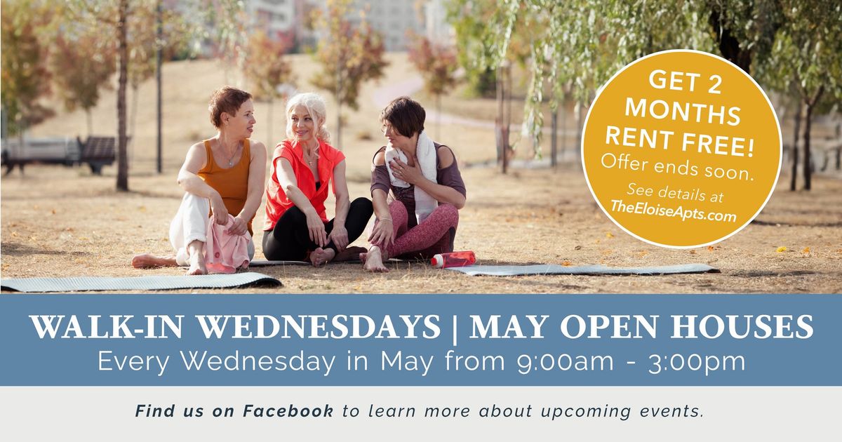 Walk-In Wednesdays in May