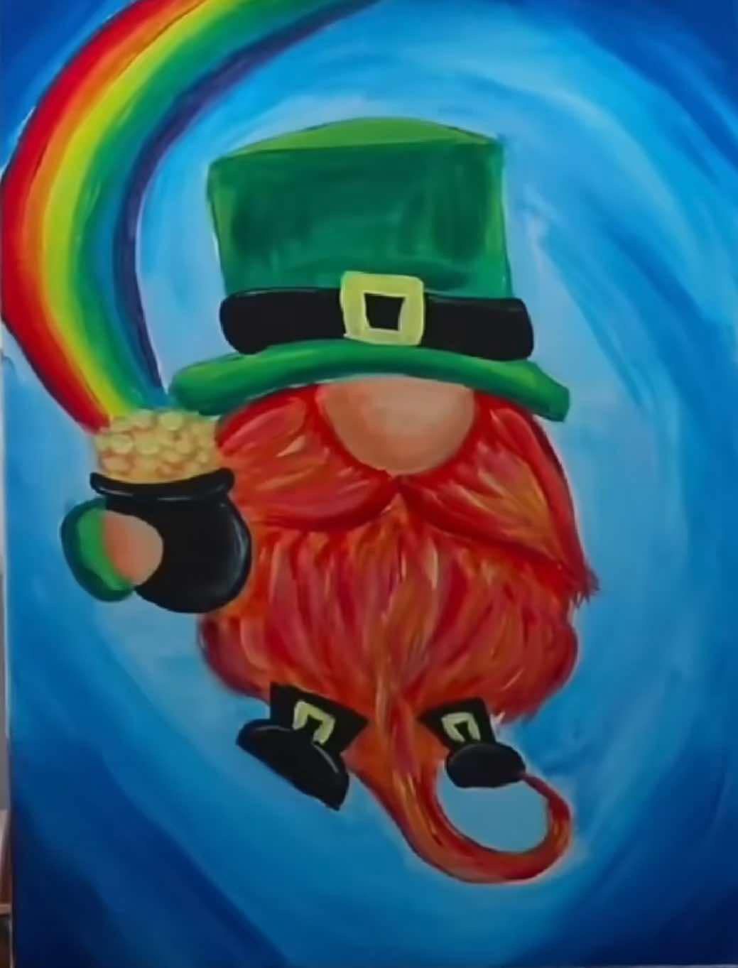 Leprechaun Rainbow Pot of Gold 