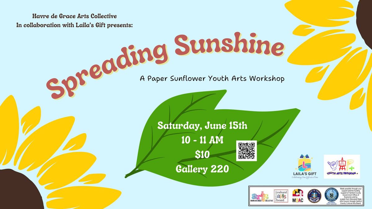 Spreading Sunshine - A paper sunflower youth workshop 