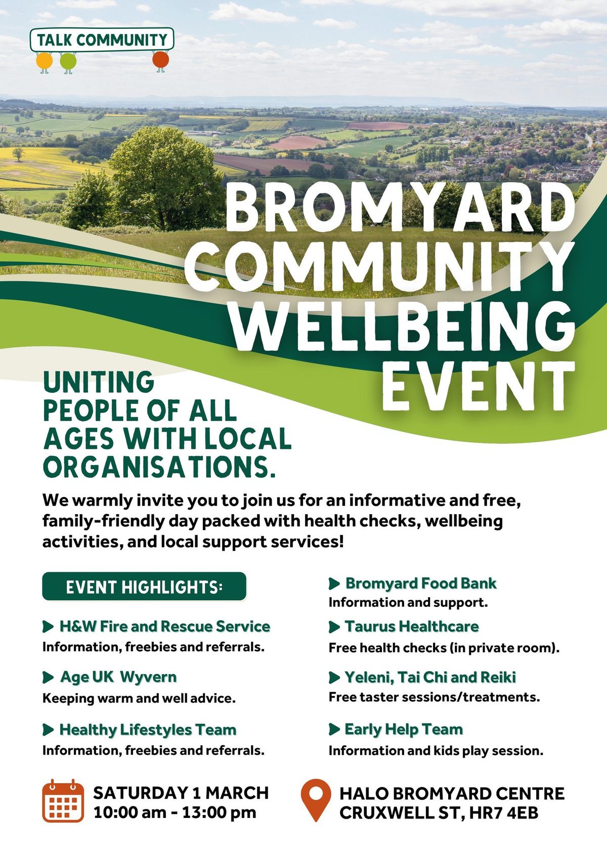 Bromyard Community Wellbeing Event