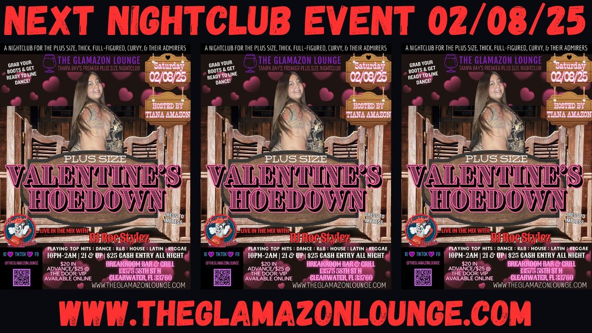 Plus Size Valentine's Day Nightclub Party:: Saturday, February 08, 2025 :: Clearwater, FL