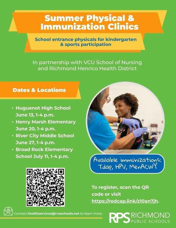 Summer Physical & Immunization Clinics