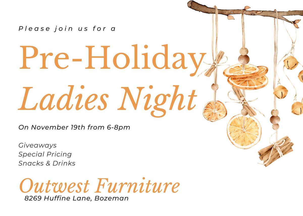 Pre-Holiday Ladies Night!