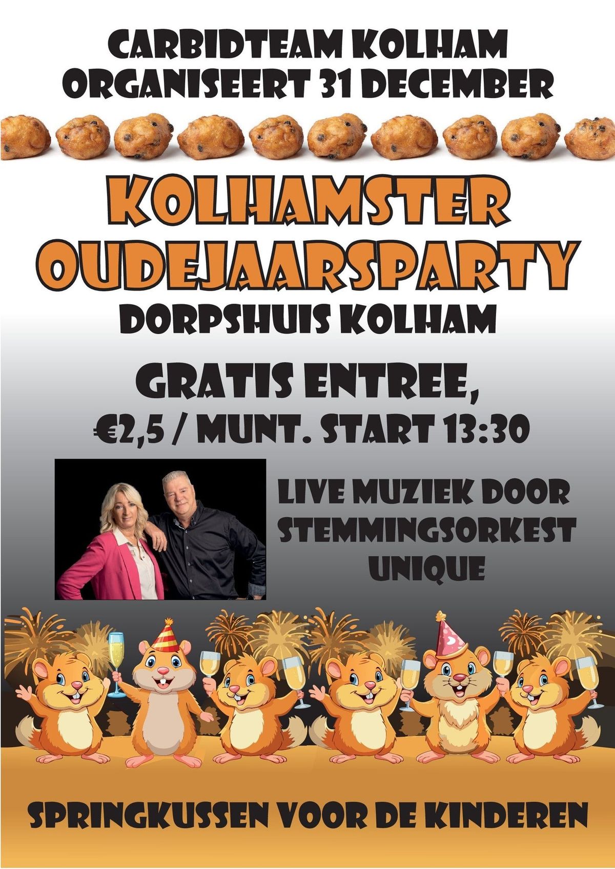 Carbidteam Kolham; Oudejaarsparty Kolham