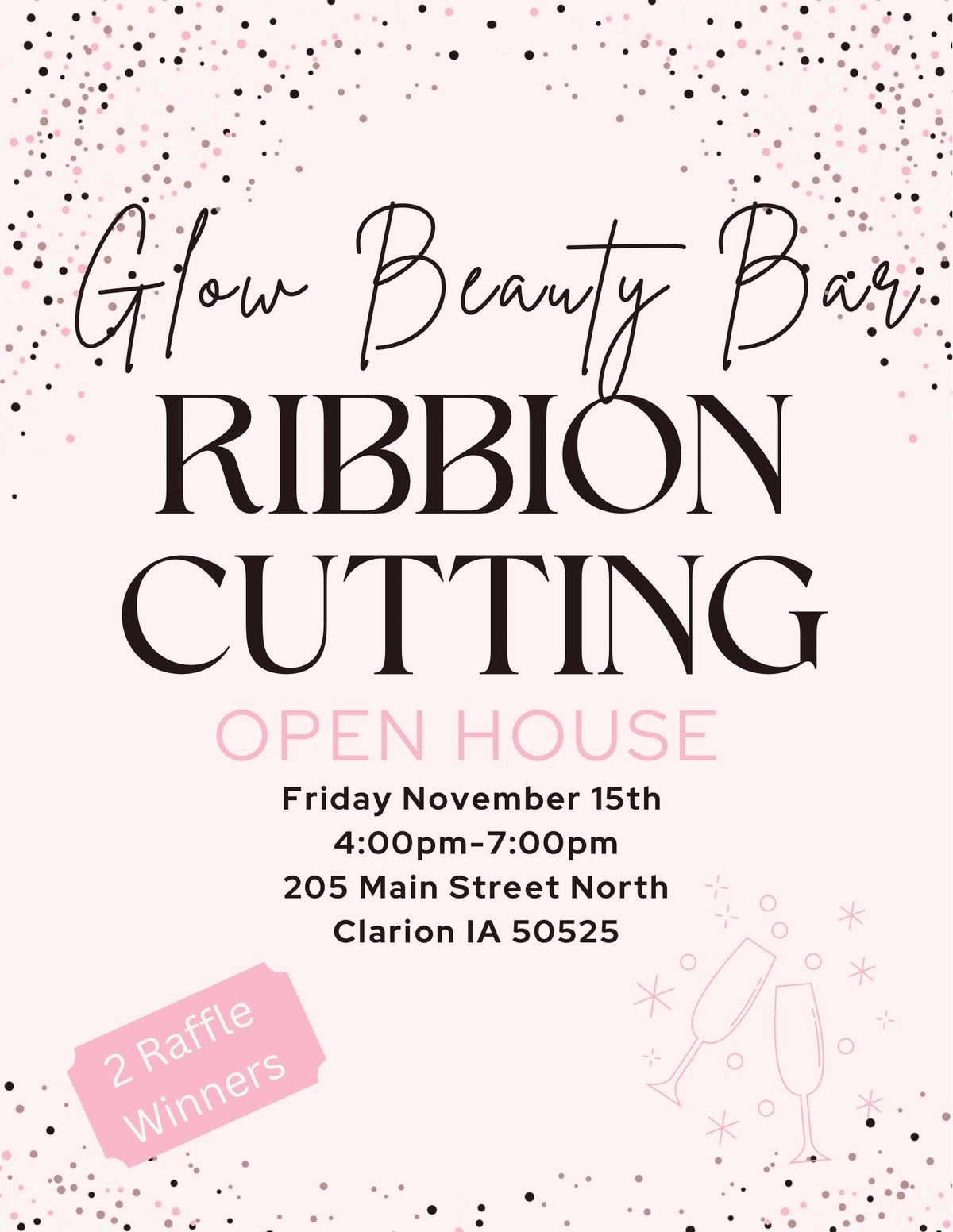 Glow Beauty Bar Ribbon Cutting\/Open House 