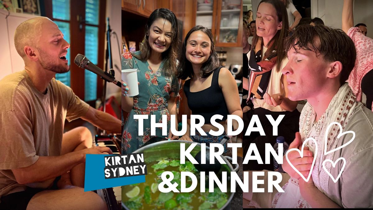 Thursday Night Kirtan & Dinner (Online Bookings Only)