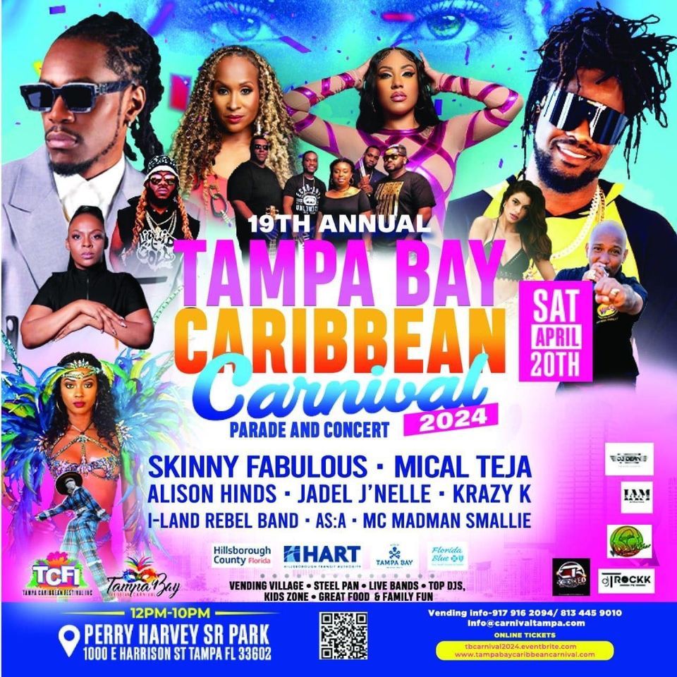19th Annual Tampa Bay Caribbean Carnival 2024, Parade and Concert