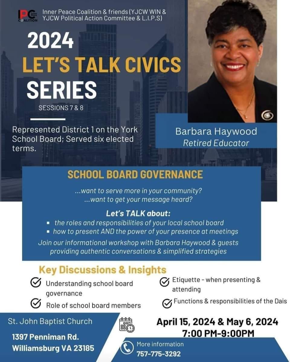 "Let's Talk Civics Series," Session 8