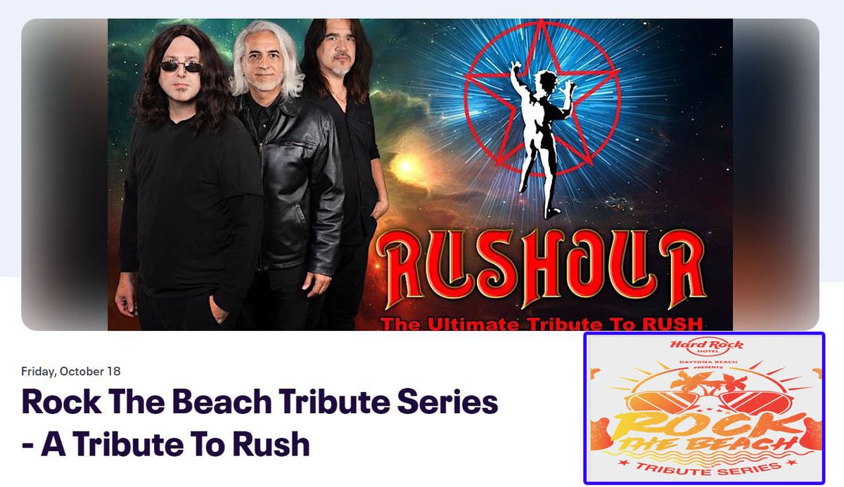 RUSHOUR RUSH tribute at the Hard Rock Hotel!