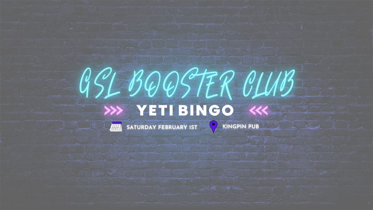 GSL Booster Club Yeti Bingo