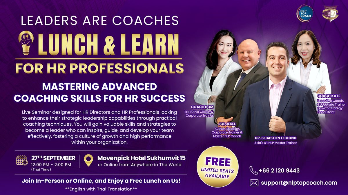 Leaders are Coaches Lunch & Learn for HR Professionals