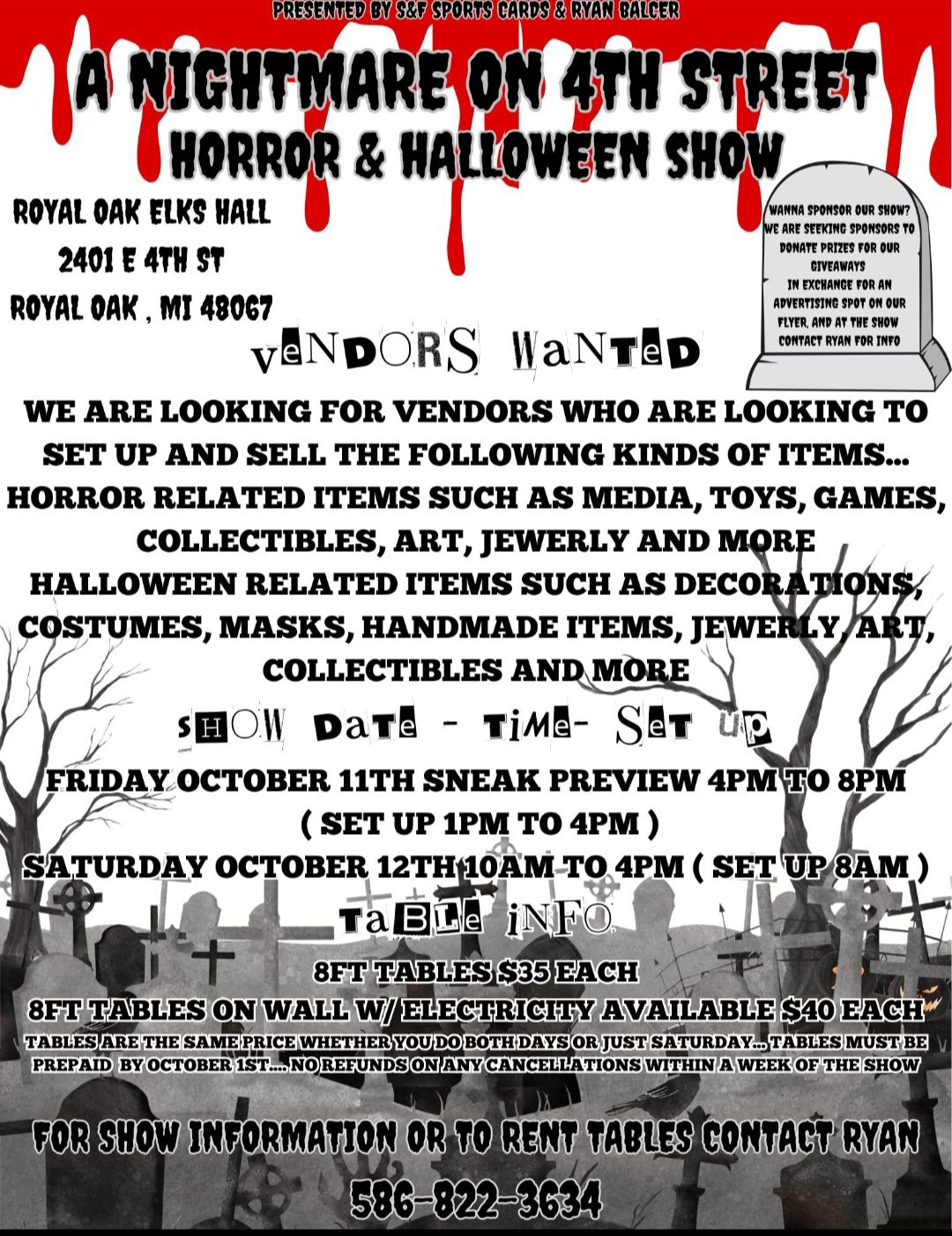 A Nightmare on 4th Street Horror and Halloween Show