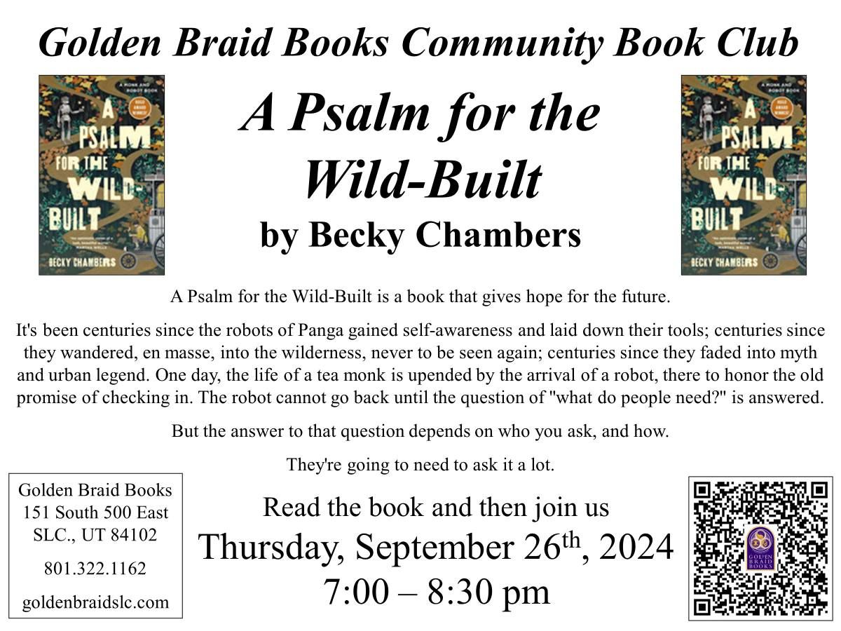 Golden Braid Book Club - A Psalm for the Wild-Built by Becky Chambers