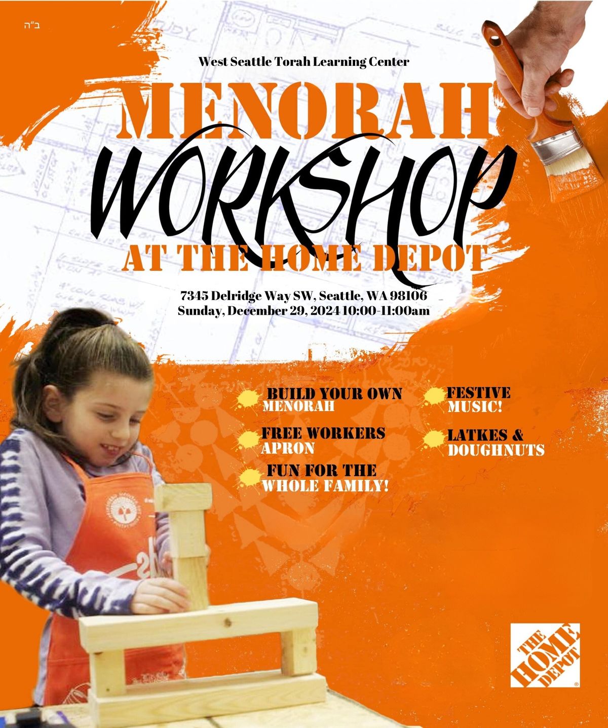 Menorah Workshop at The Home Depot 