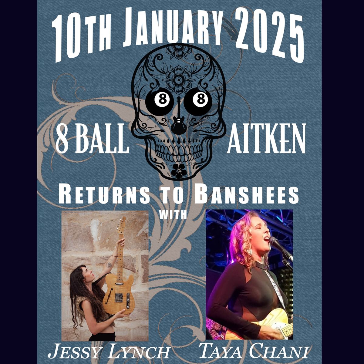 8 Ball Aitken Band - Live In Ipswich @ Banshees + Jessy Lynch & Taya Chani