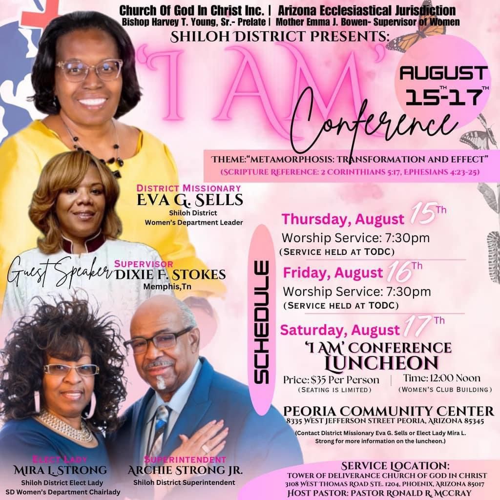 Shiloh District Women\u2019s Department Presents: \u201cI AM Conference\u201d 2024 (Thursday Night)