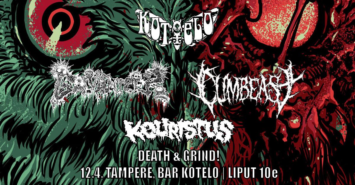 CUMBEAST, GALVANIZER & KOURISTUS @ KOTELO