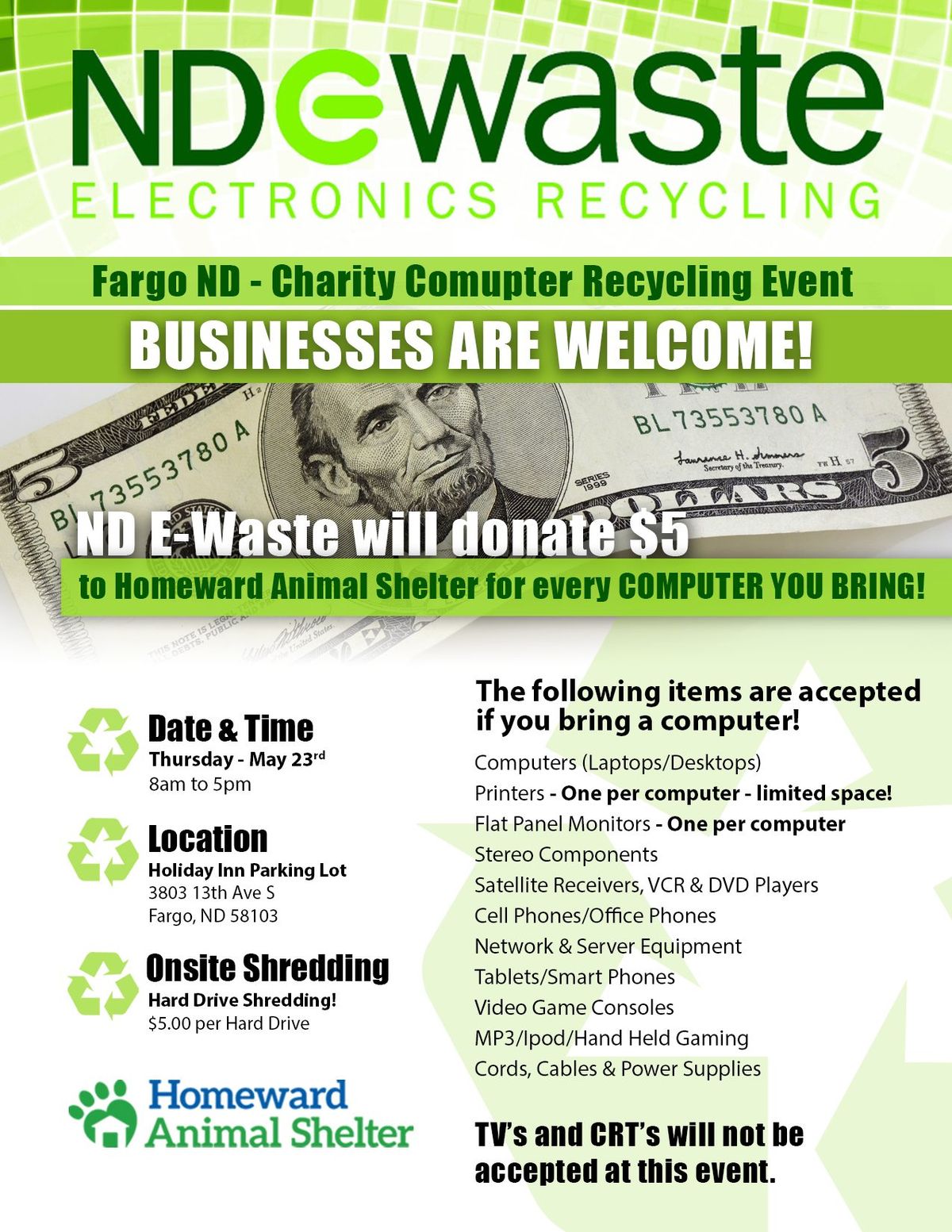 Fargo Computer Recycling Event