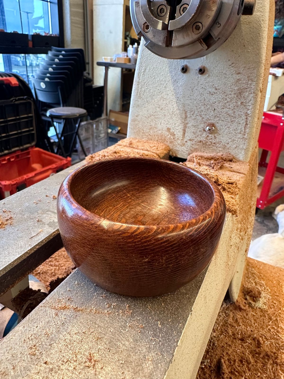 Wood Turned Bowl with Turning North