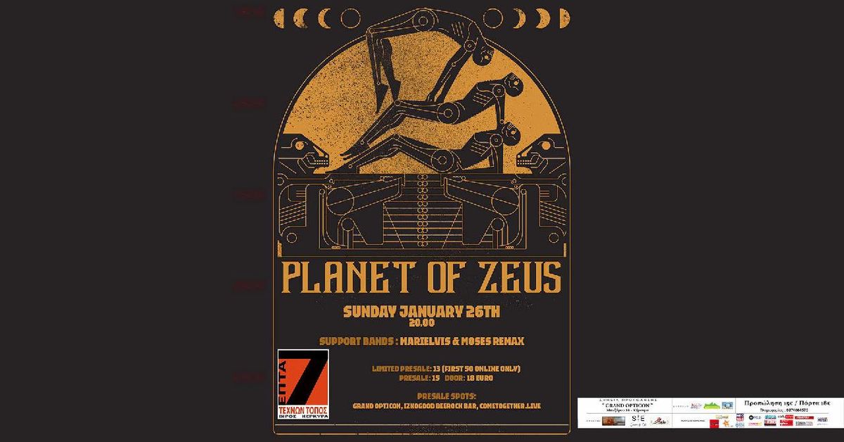 PLANET OF ZEUS LIVE @ 7, CORFU 26\/1\/2025