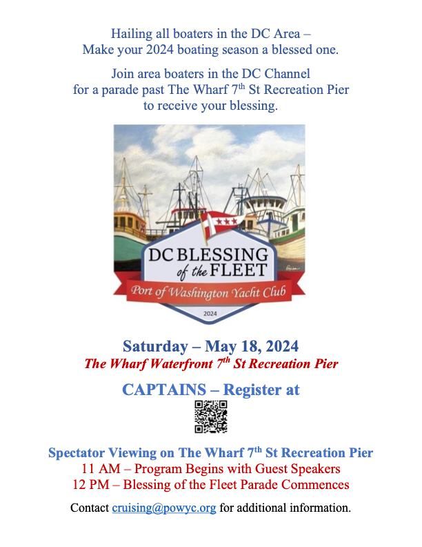 DC Blessing of the Fleet hosted by Port of Washington Yacht Club