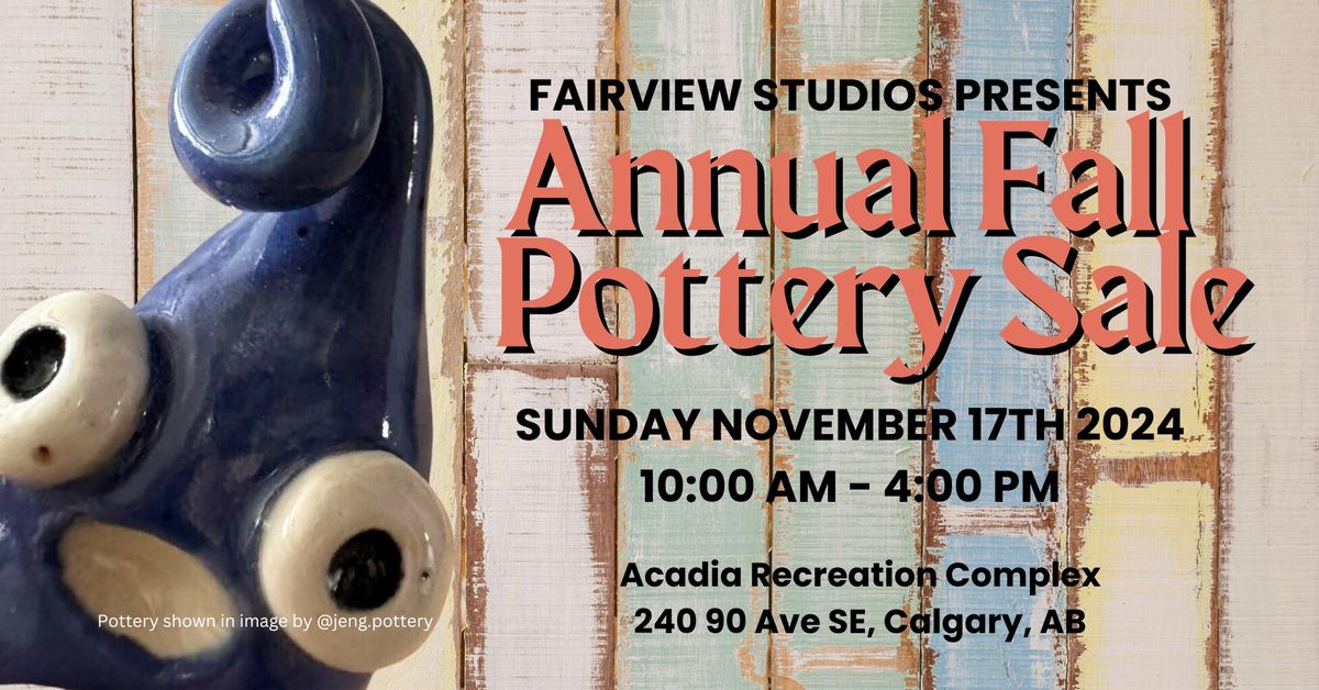 Annual Fall Pottery Sale