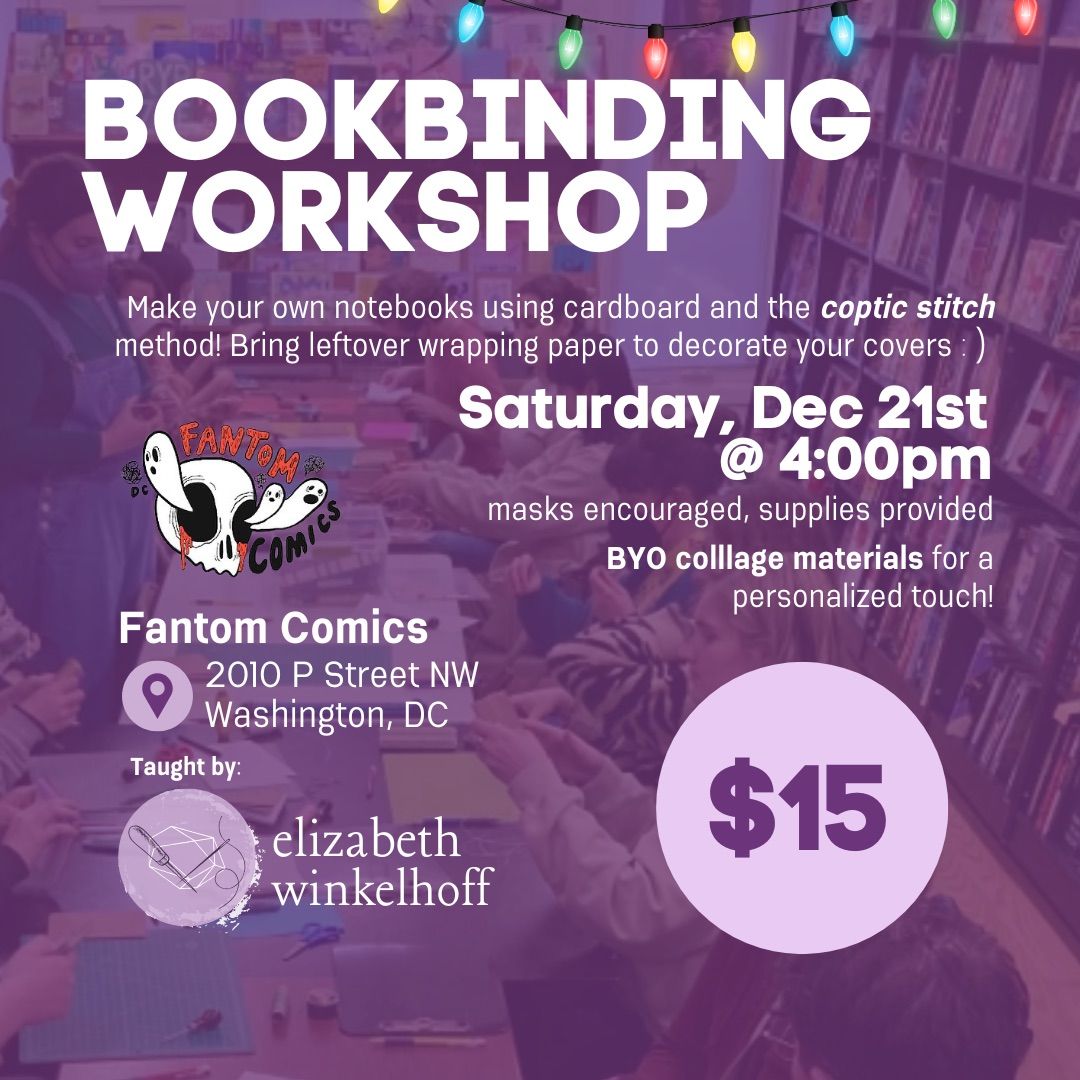 Holiday bookbinding workshop