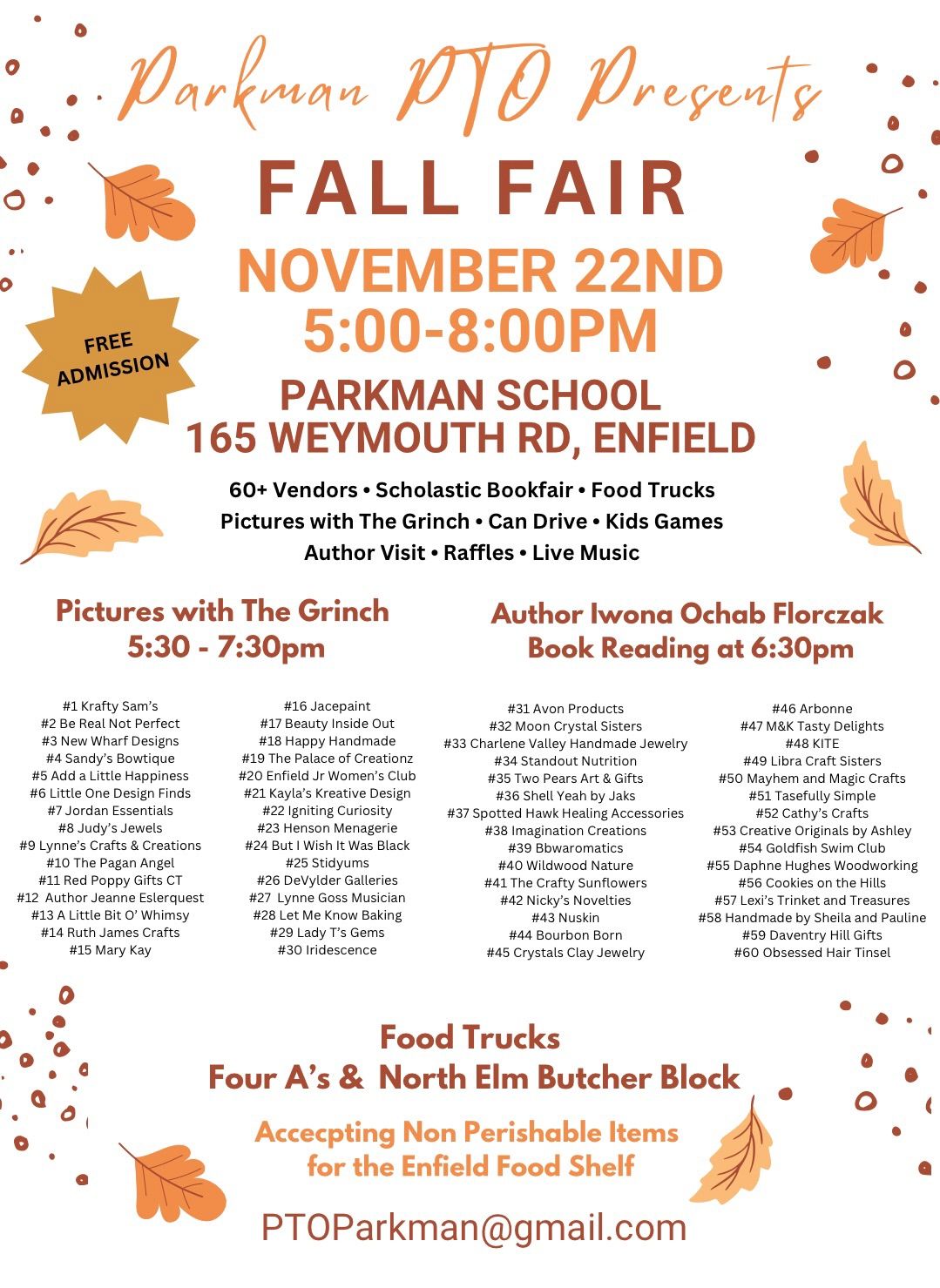 Fall Fair presented by Parkman PTO