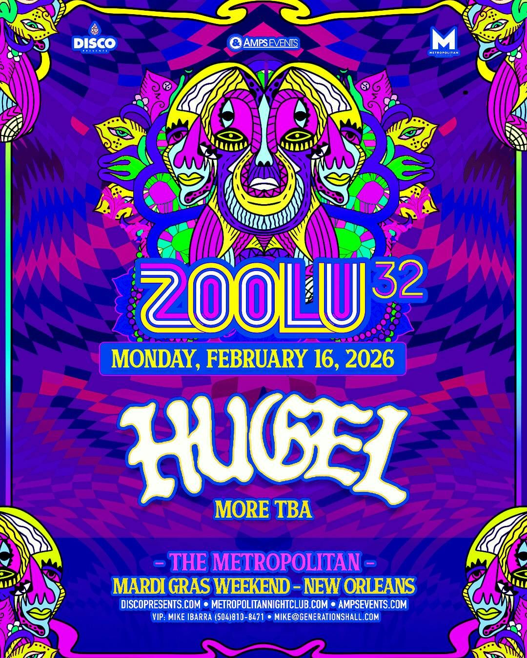 Zoolu 32 - Mardi Gras featuring Alison Wonderland at Metropolitan ...