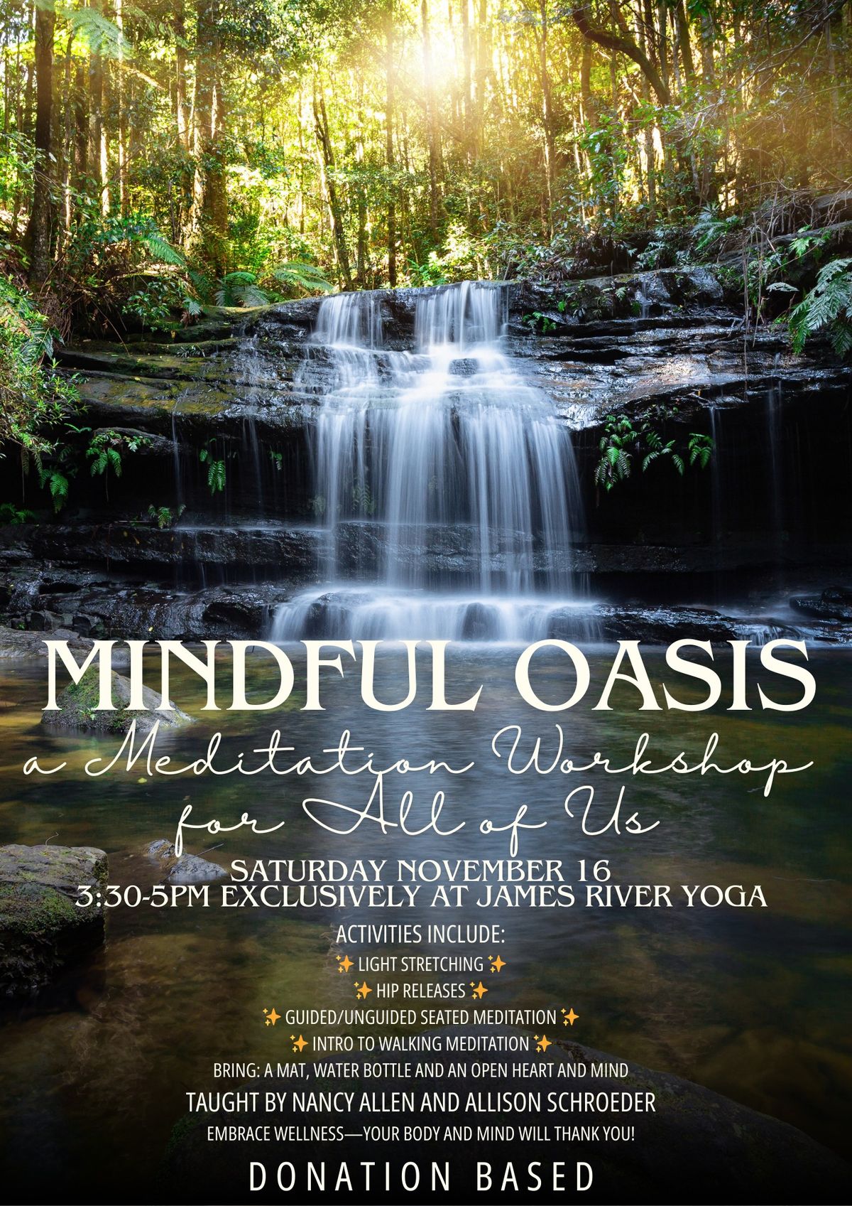 Mindful Oasis: A Meditation Workshop for All of Us