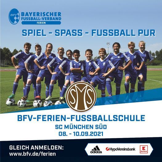 BFV-Ferien-Fu\u00dfballschule in M\u00fcnchen (SC M\u00fcnchen S\u00fcd)