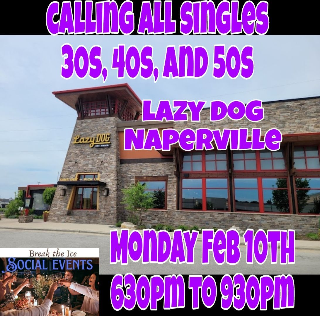 Calling All Singles Naperville Lazy Dog 