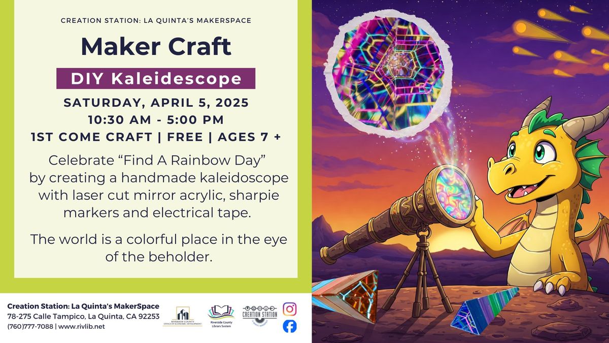 Maker Craft: DIY Kaleidescope (Ages 7+)