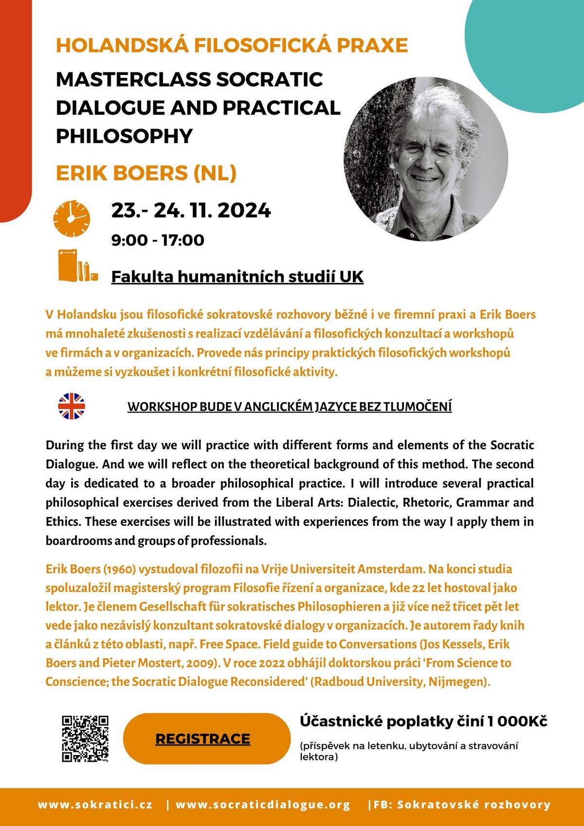 Worskhop with Erik Boers: Masterclass Socratic Dialogue and Practical Philosophy\n\n